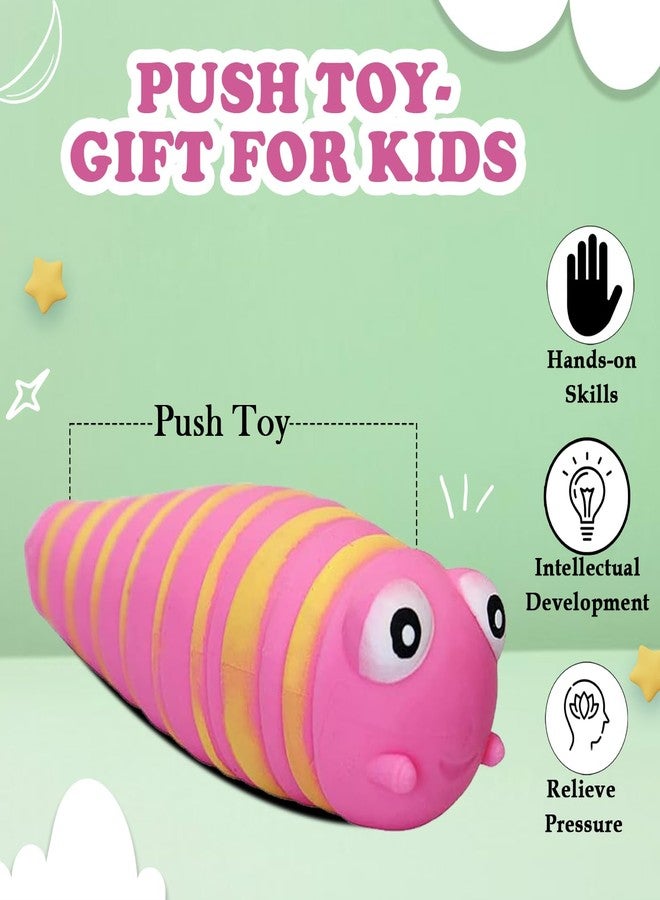 فولي لعبة حلزون ناعمة وطرية مضادة للتوتر تمامًا للأطفال، لعبة استرخاء ذهني (مجموعة من قطعتين) - Image 5